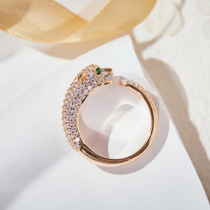 [Rosla]PANTHERE FULL DIAMOND SMALL RING