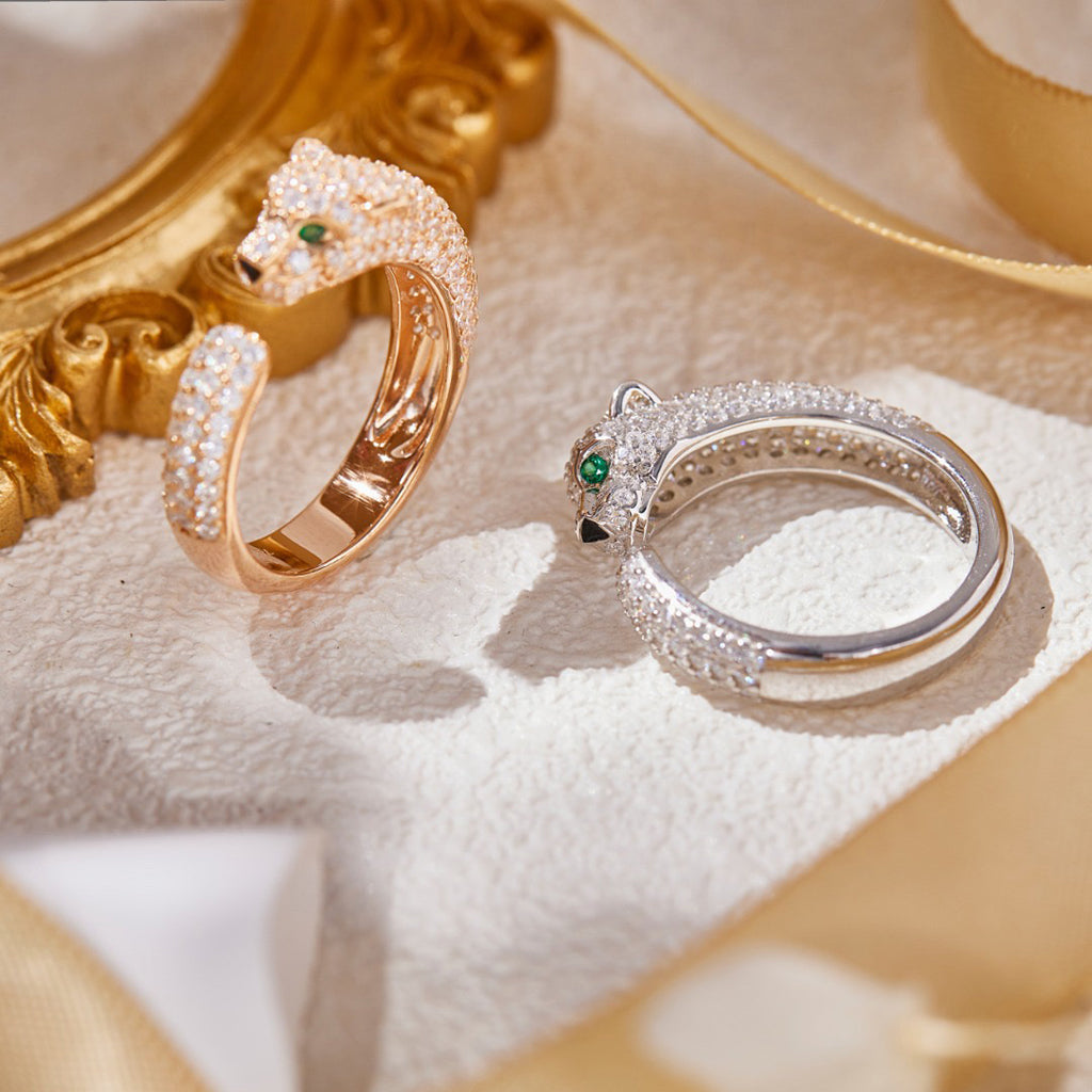 [Rosla]PANTHERE FULL DIAMOND SMALL RING