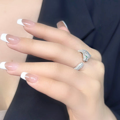 [Rosla]PANTHERE FULL DIAMOND SMALL RING