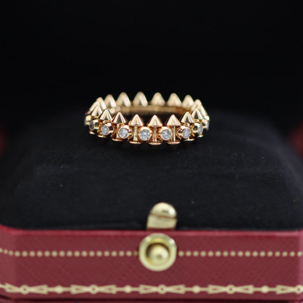 [Rosla]CLASH 6.8MM DIAMOND MEDIUM RING