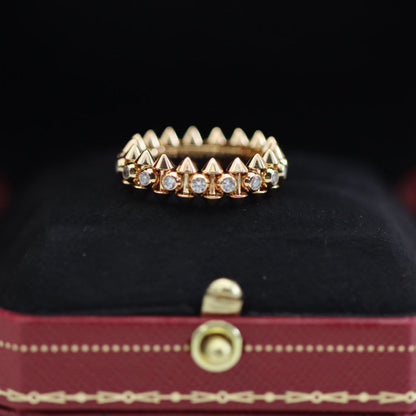 [Rosla]CLASH 6.8MM DIAMOND MEDIUM RING