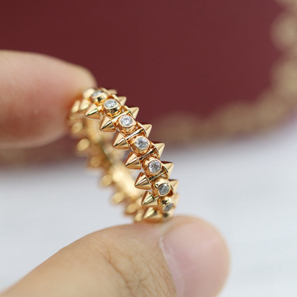 [Rosla]CLASH 6.8MM DIAMOND MEDIUM RING