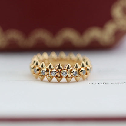 [Rosla]CLASH 6.8MM DIAMOND MEDIUM RING