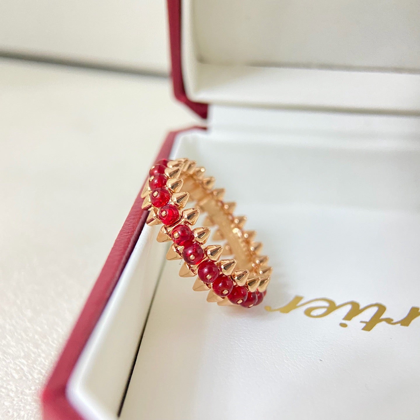 [Rosla]CLASH 7.9MM AGATE CHALCEDONY RING