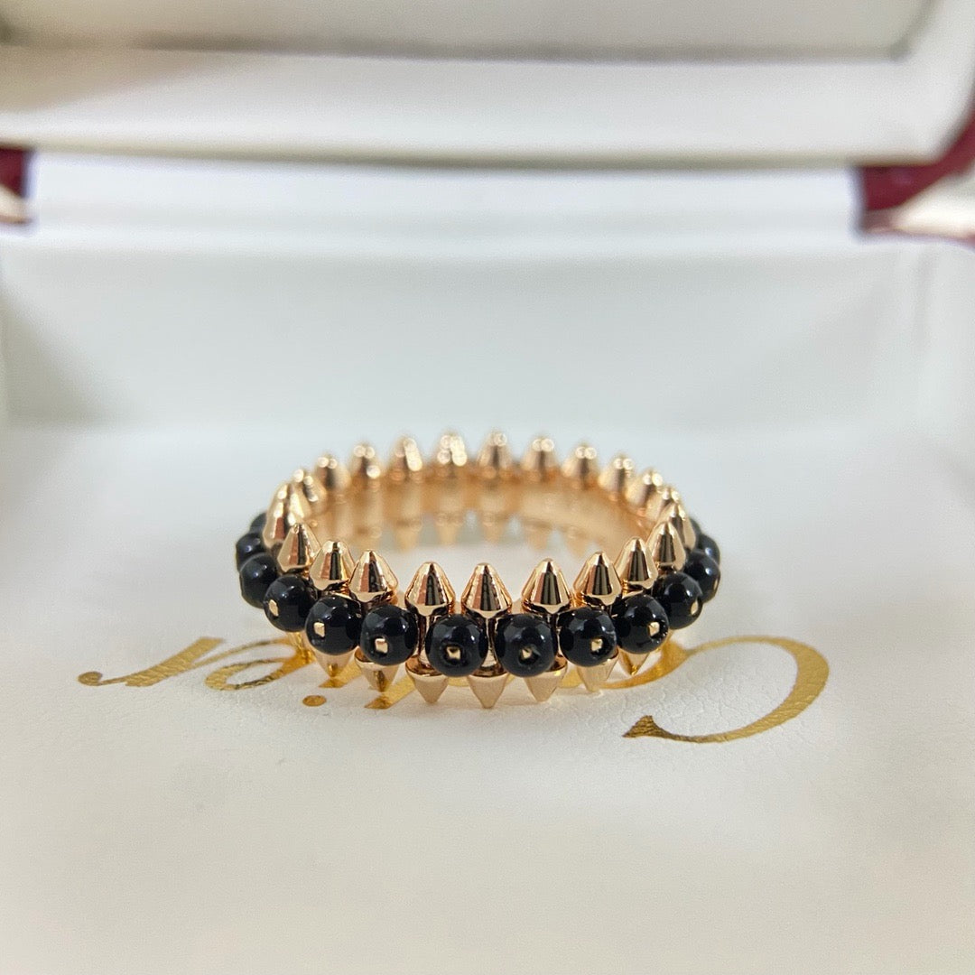 [Rosla]CLASH 7.9MM AGATE CHALCEDONY RING
