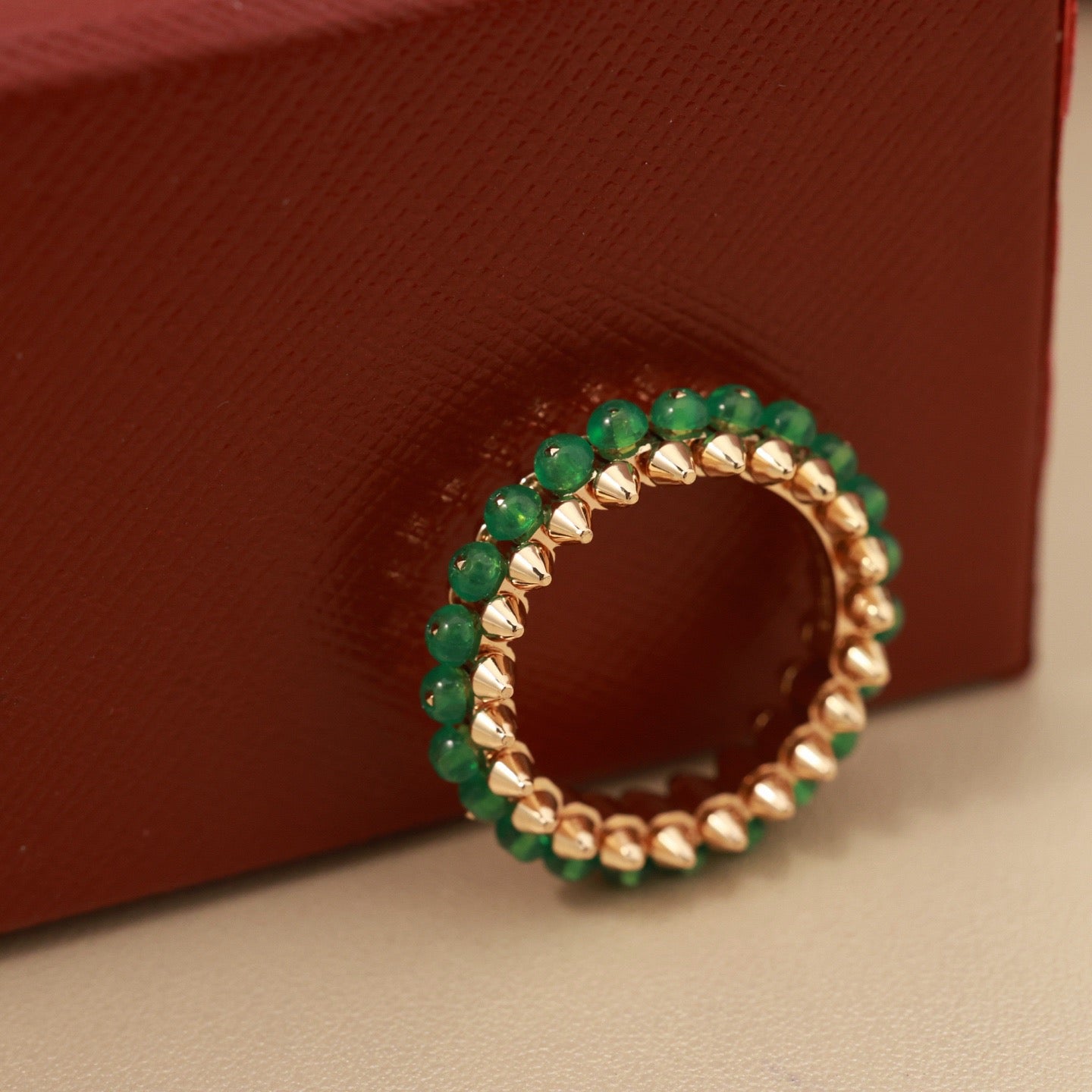 [Rosla]CLASH 7.9MM AGATE CHALCEDONY RING