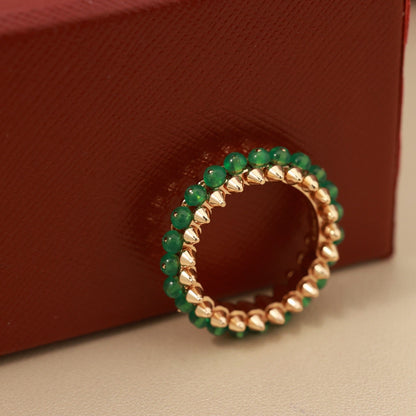 [Rosla]CLASH 7.9MM AGATE CHALCEDONY RING