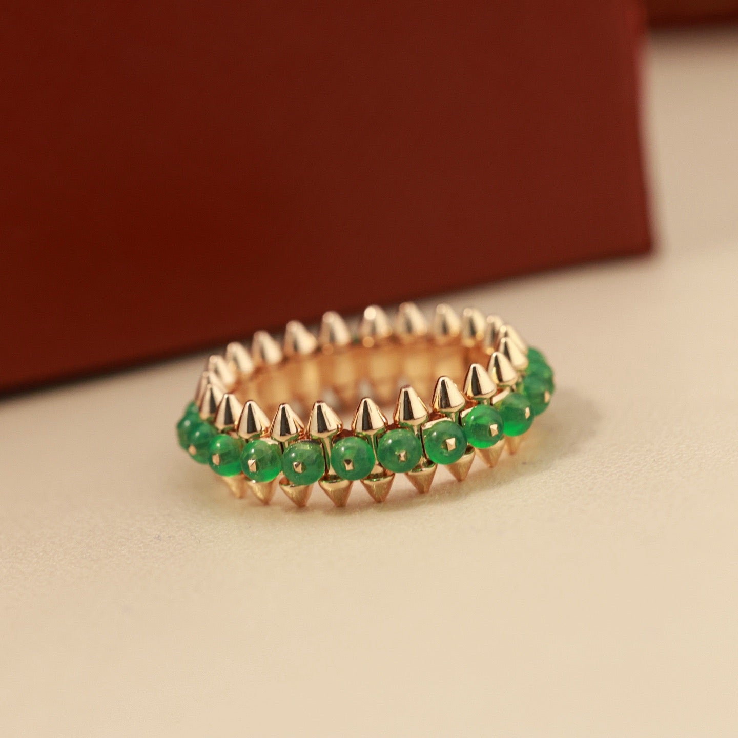 [Rosla]CLASH 7.9MM AGATE CHALCEDONY RING