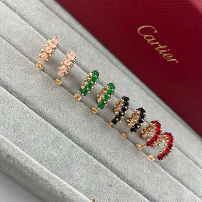 [Rosla]CLASH 7.9MM AGATE CHALCEDONY EARRINGS