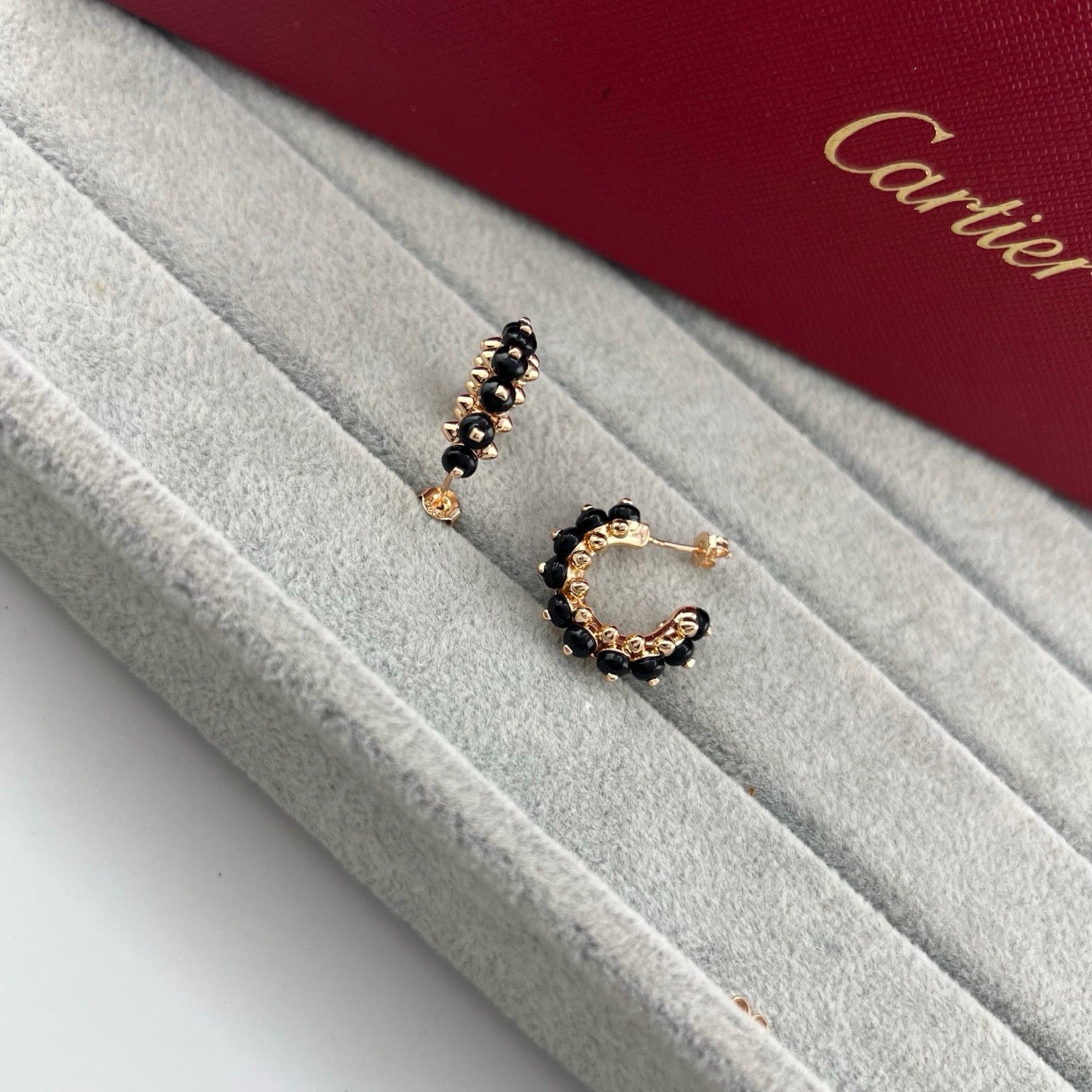 [Rosla]CLASH 7.9MM AGATE CHALCEDONY EARRINGS