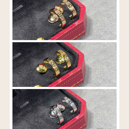 [Rosla]LOVE EARRINGS 2.65 MM NO DIAMOND SMALL