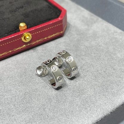 [Rosla]LOVE EARRINGS 5.7MM 2 DIAMONDS