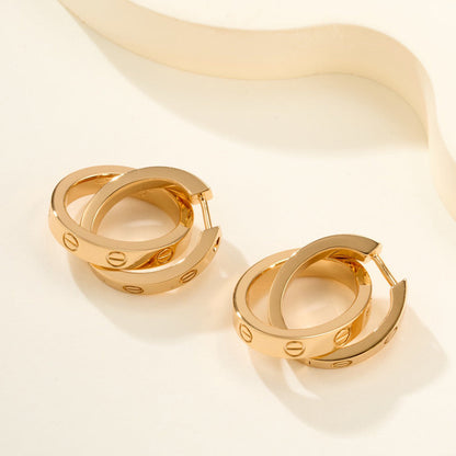 [Rosla]LOVE 3.3MM DANGLE EARRINGS