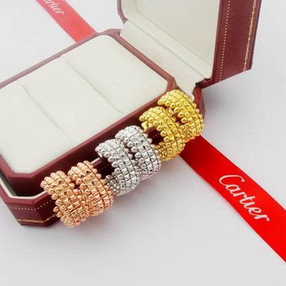 [Rosla]CLASH 9.2MM DOUBLE ROW EARRINGS