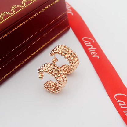 [Rosla]CLASH 9.2MM DOUBLE ROW EARRINGS