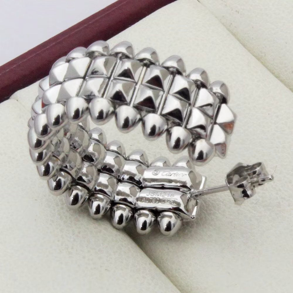 [Rosla]CLASH 9.2MM DOUBLE ROW EARRINGS