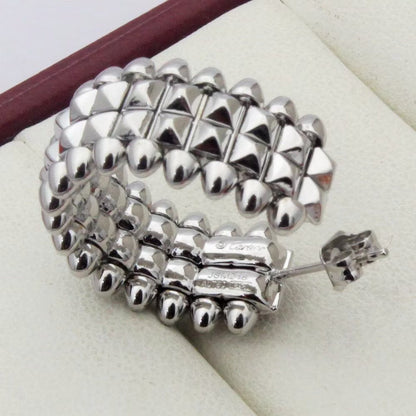 [Rosla]CLASH 9.2MM DOUBLE ROW EARRINGS