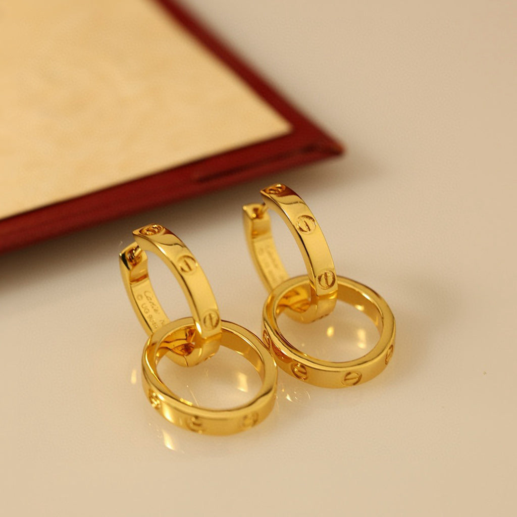 [Rosla]LOVE 3.3MM DANGLE EARRINGS
