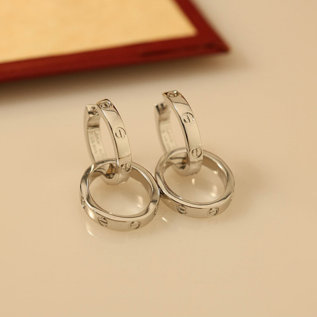 [Rosla]LOVE 3.3MM DANGLE EARRINGS