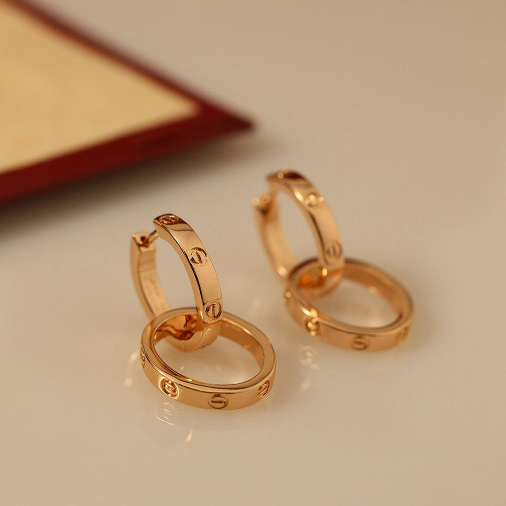 [Rosla]LOVE 3.3MM DANGLE EARRINGS