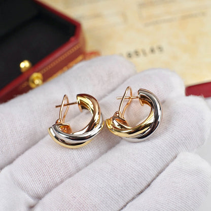 [Rosla]TRINITY ON DIAMOND CLASSIC EARRINGS