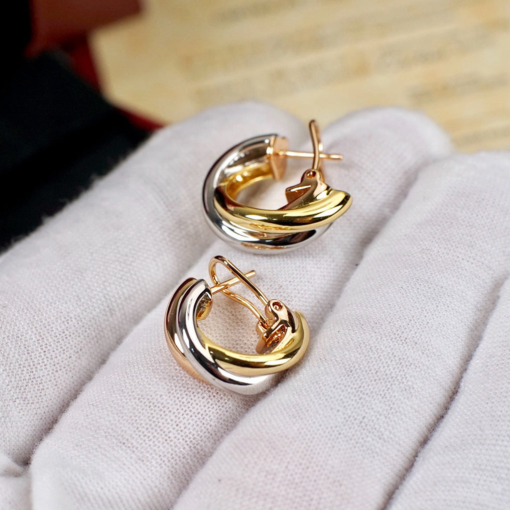 [Rosla]TRINITY ON DIAMOND CLASSIC EARRINGS