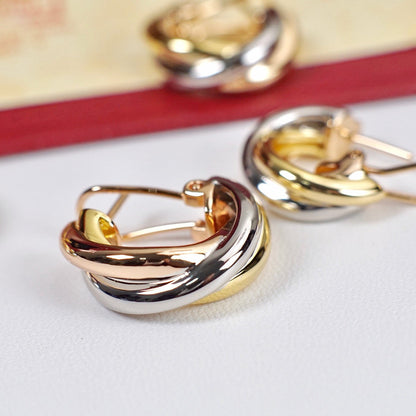 [Rosla]TRINITY ON DIAMOND CLASSIC EARRINGS
