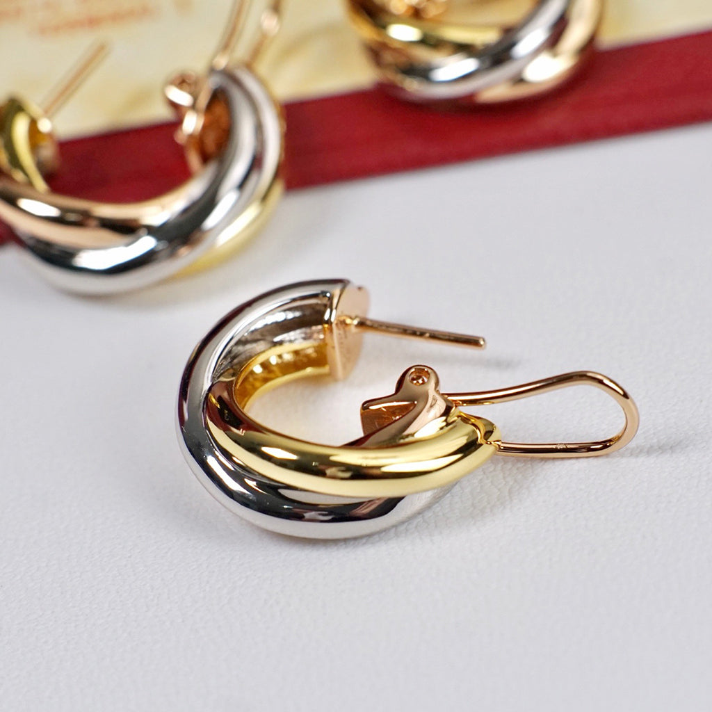 [Rosla]TRINITY ON DIAMOND CLASSIC EARRINGS
