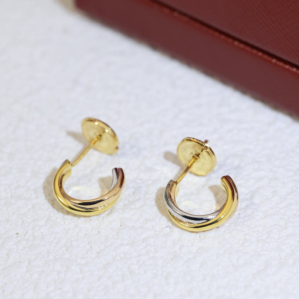 [Rosla]TRINITY ON DIAMOND MINI EARRINGS