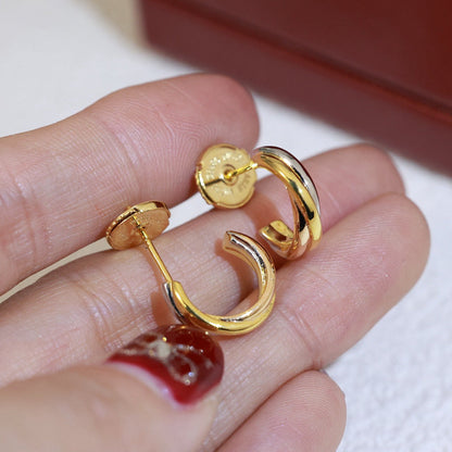 [Rosla]TRINITY ON DIAMOND MINI EARRINGS