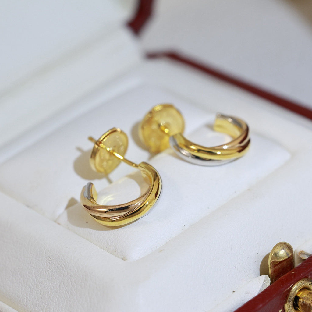[Rosla]TRINITY ON DIAMOND MINI EARRINGS