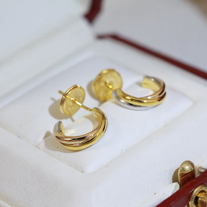 [Rosla]TRINITY ON DIAMOND MINI EARRINGS