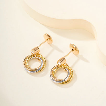 [Rosla]TRINITY ON DIAMOND  EARRINGS