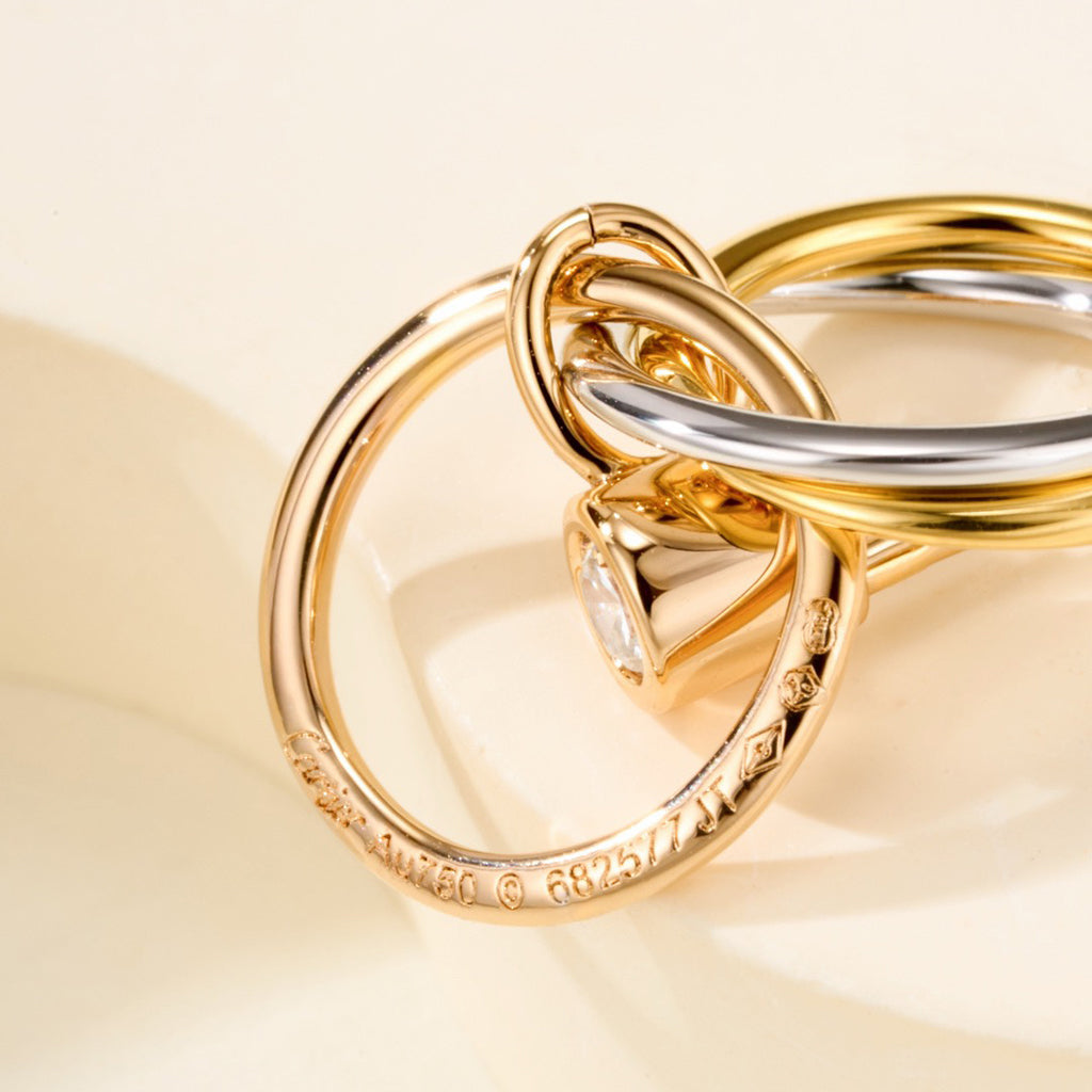 [Rosla]TRINITY ON DIAMOND  EARRINGS