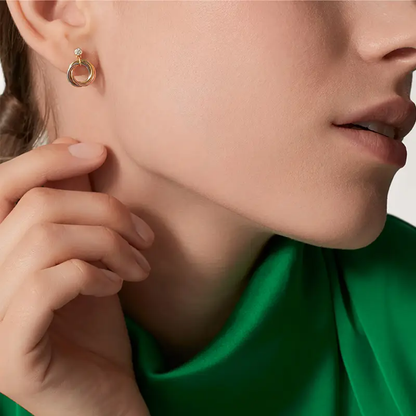 [Rosla]TRINITY ON DIAMOND  EARRINGS