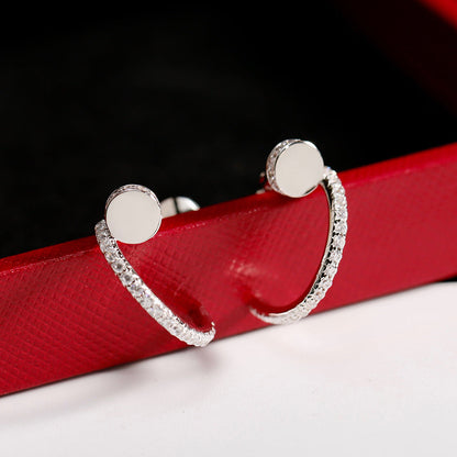[Rosla]JUSTE FULL DIAMOND SMALL EARRINGS