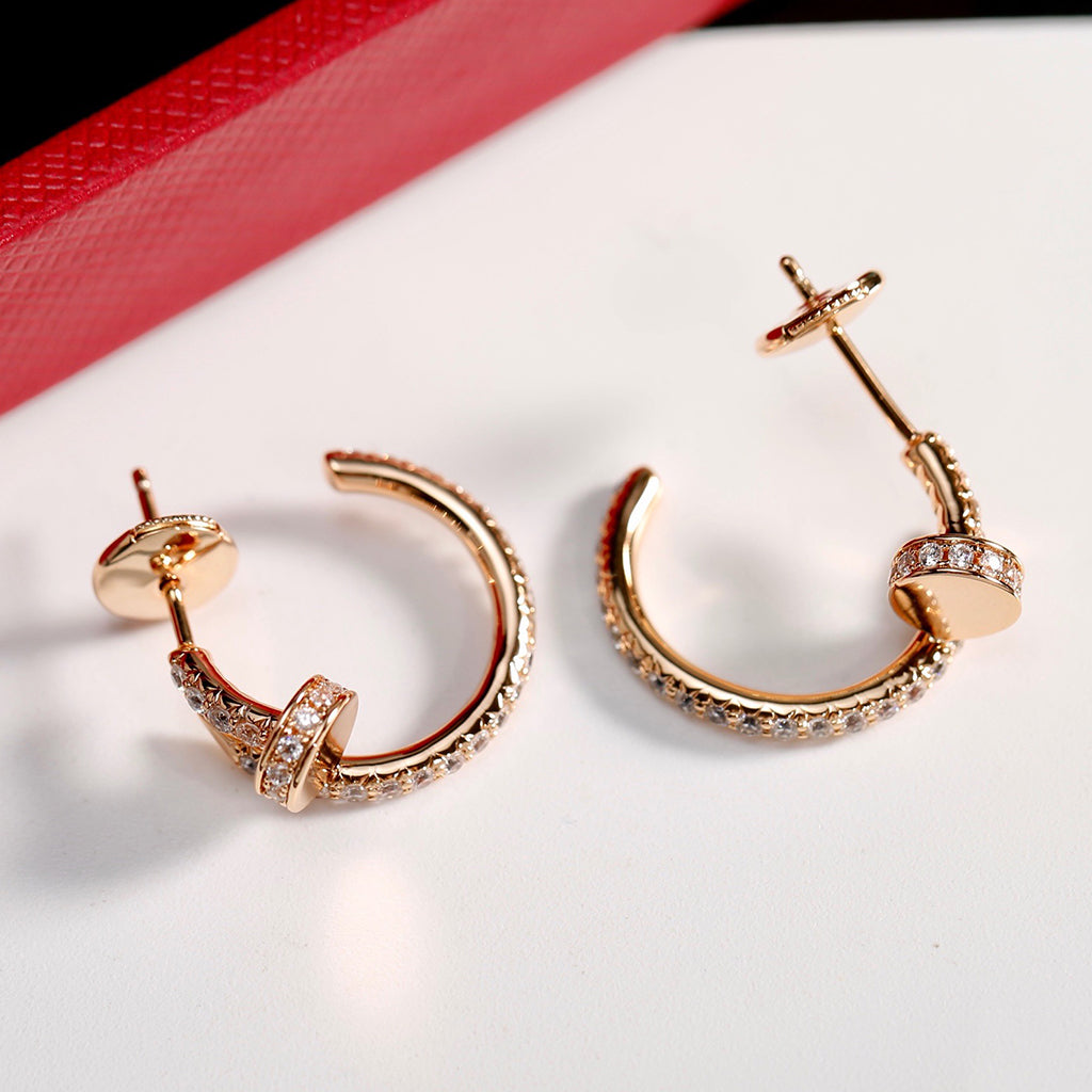[Rosla]JUSTE FULL DIAMOND SMALL EARRINGS