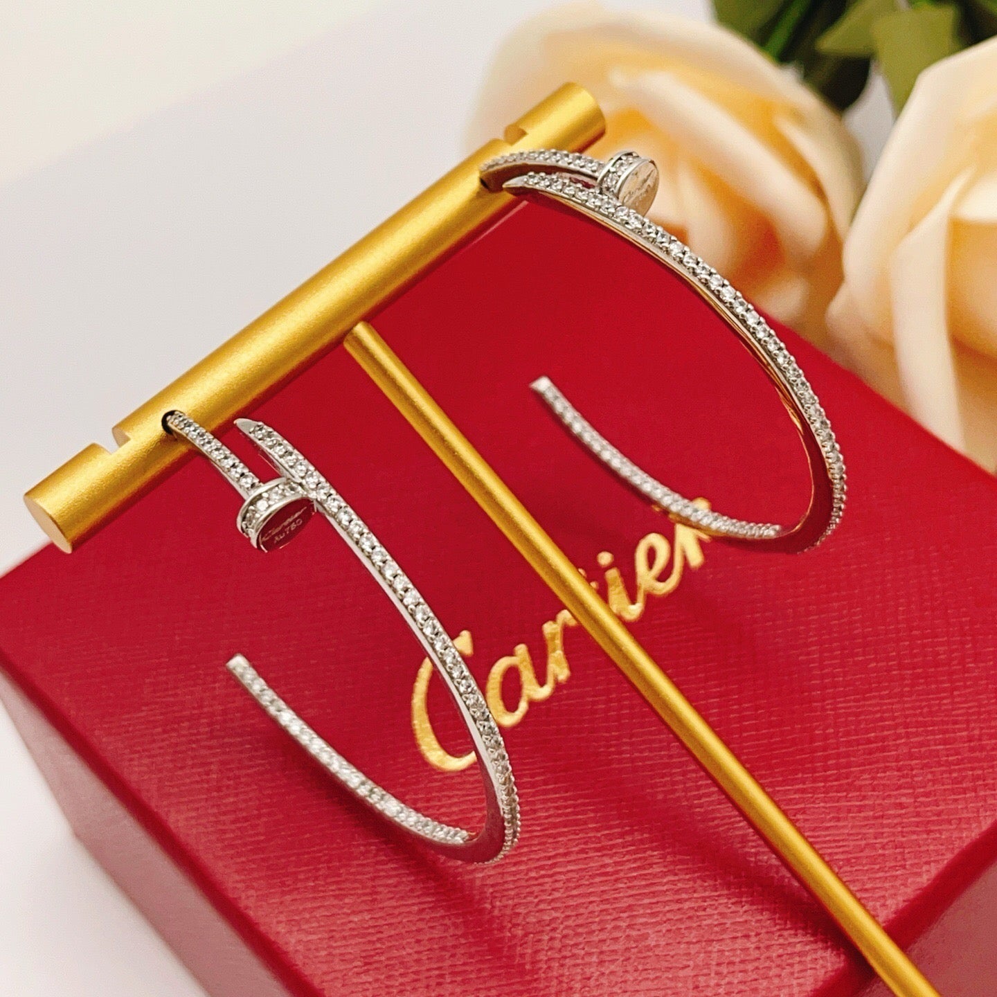 [Rosla]JUSTE FULL DIAMOND LARGE EARRINGS