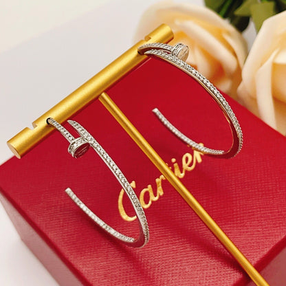 [Rosla]JUSTE FULL DIAMOND LARGE EARRINGS