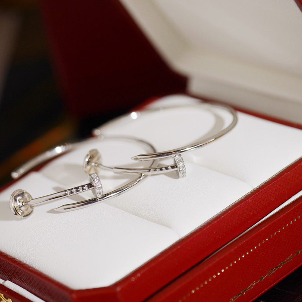 [Rosla]JUSTE HALF DIAMOND LARGE EARRINGS