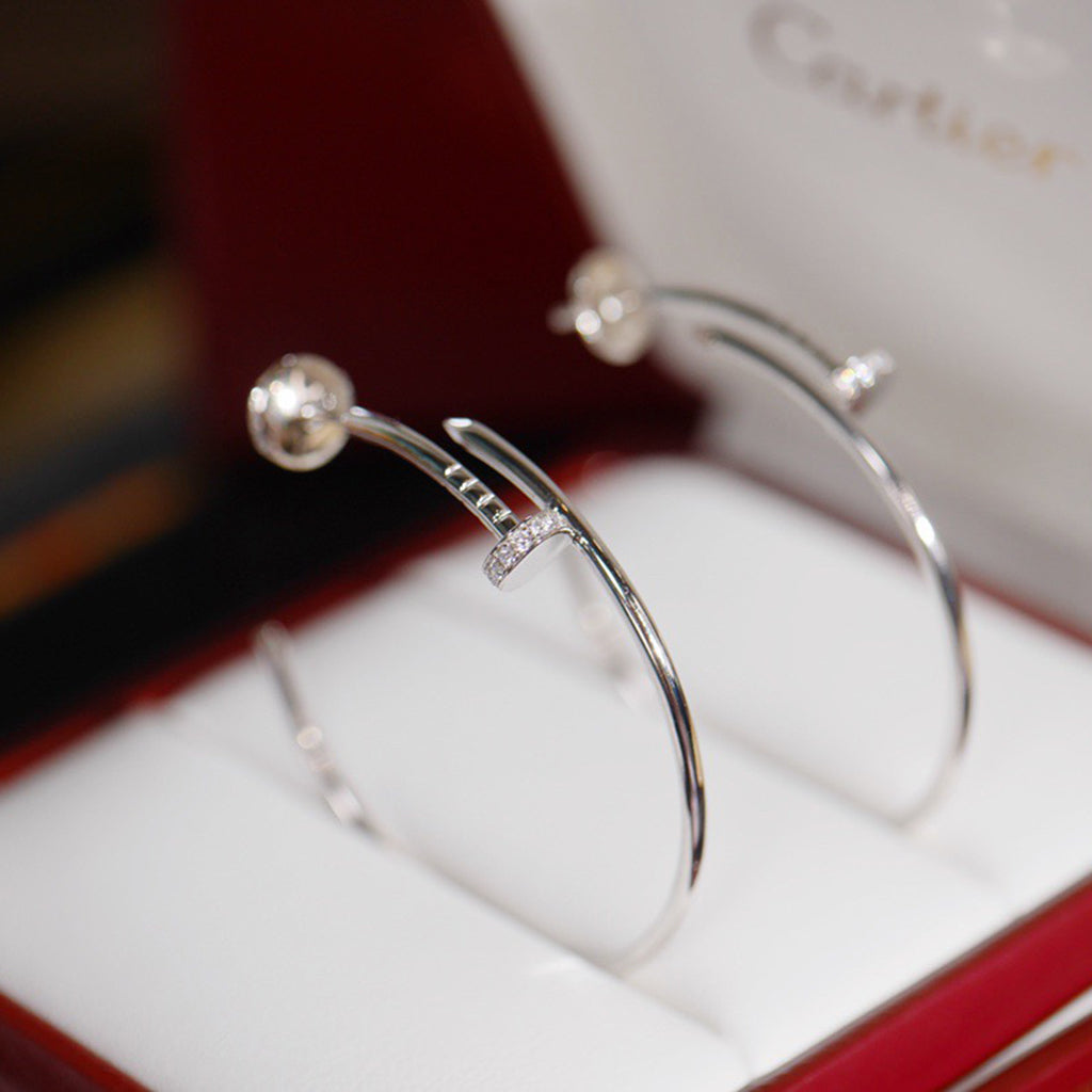 [Rosla]JUSTE HALF DIAMOND LARGE EARRINGS