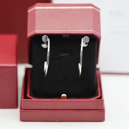 [Rosla]JUSTE HALF DIAMOND LARGE EARRINGS