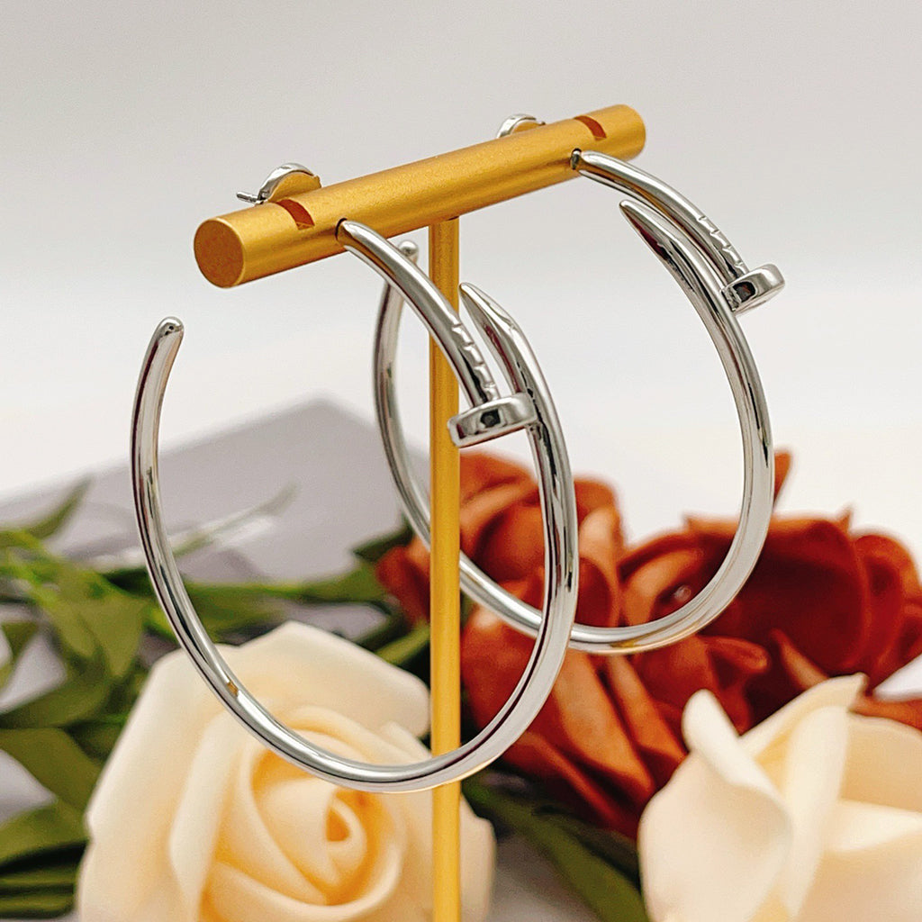 [Rosla]JUSTE NO DIAMOND LARGE EARRINGS