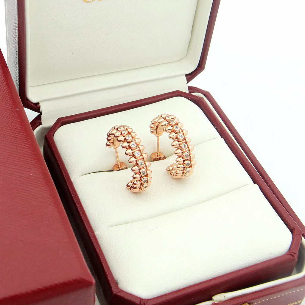 [Rosla]CLASH FULL DIAMOND MEDIUM EARRINGS
