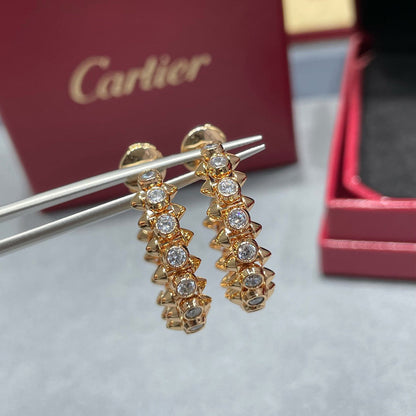 [Rosla]CLASH FULL DIAMOND MEDIUM EARRINGS