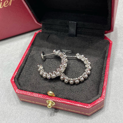 [Rosla]CLASH FULL DIAMOND MEDIUM EARRINGS