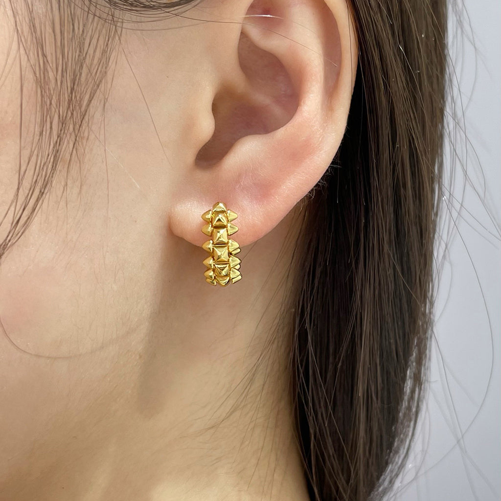 [Rosla]CLASH MINI HOOP EARRINGS