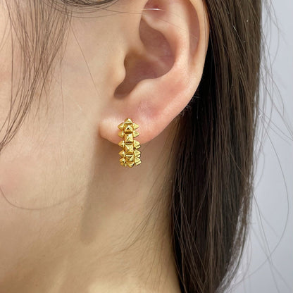 [Rosla]CLASH MINI HOOP EARRINGS