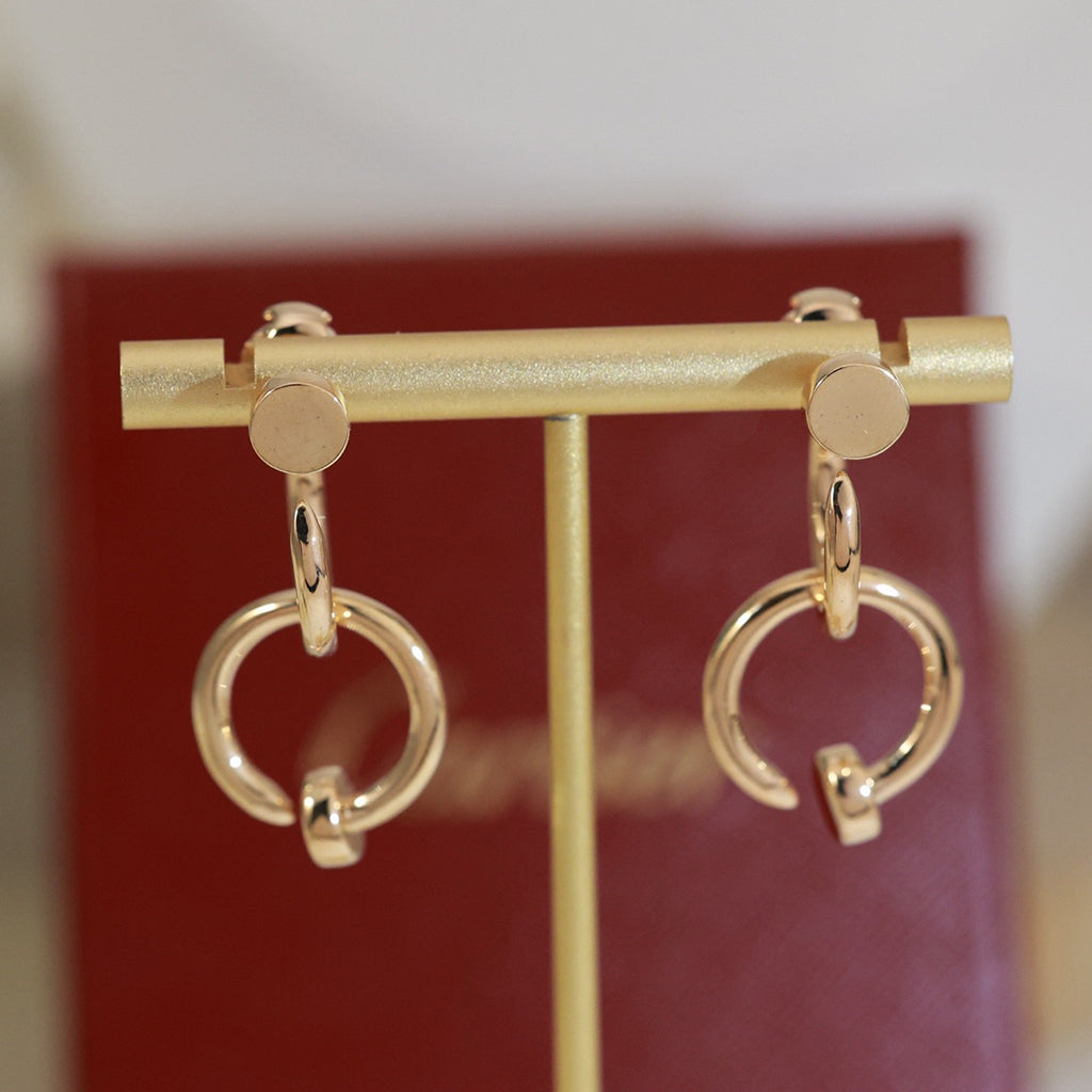 [Rosla]JUSTE NO DIAMOND DOUBLE EARRINGS