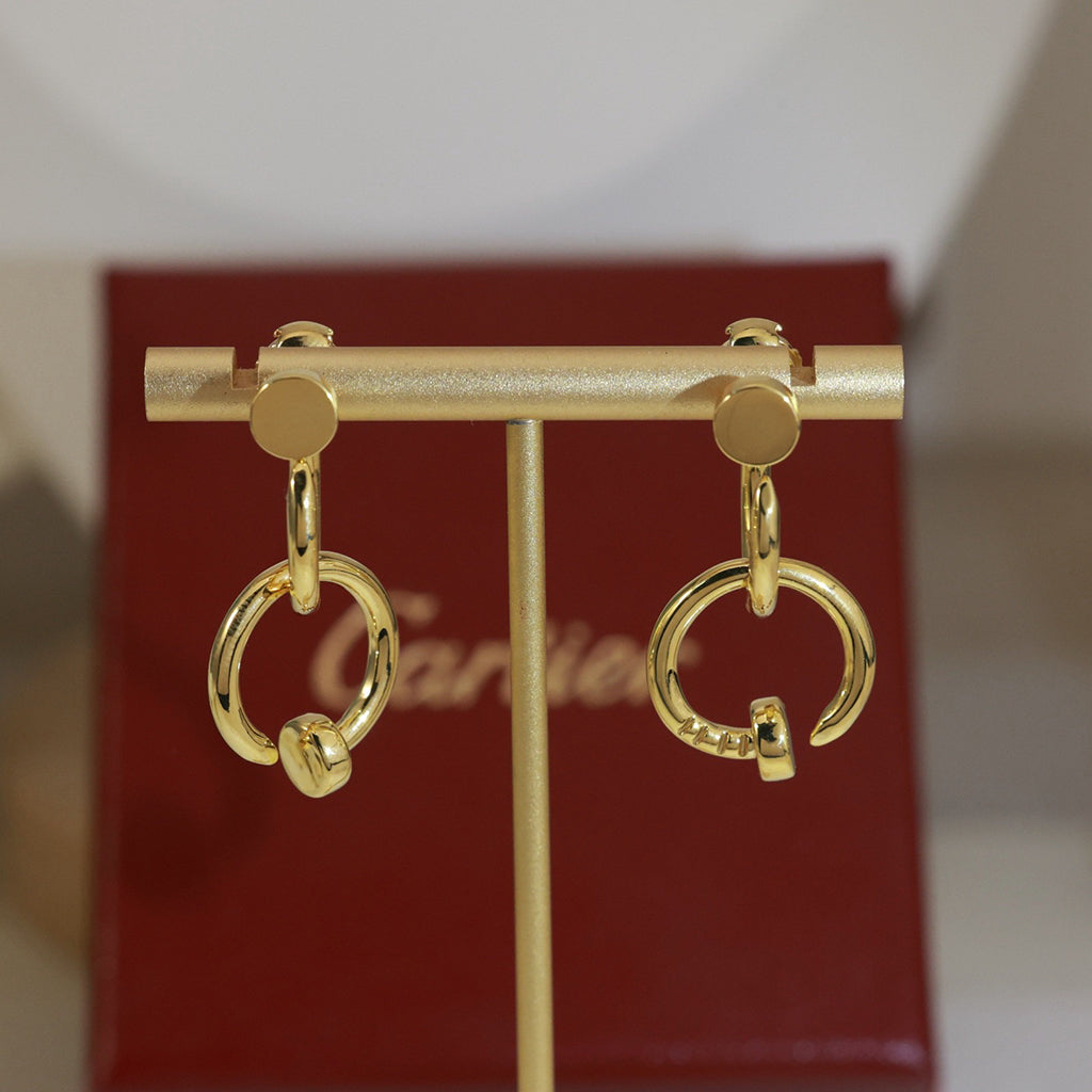 [Rosla]JUSTE NO DIAMOND DOUBLE EARRINGS